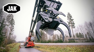R-series tree shears for wheel loaders and telehandlers | Hydraulic attachments | Jak.fi