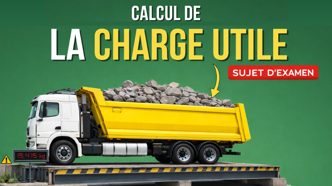 Calcul de la charge utile (examen capacité de transport)
