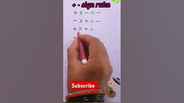 💥+ - sign rules 💥 Maths Tricks😄#maths #education #foryou #ytshorts