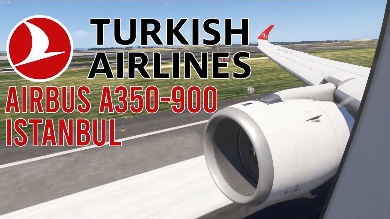 Landing in Istanbul LTFM from Toronto CYYZ | Airbus A350-900 | Turkish Airlines | MSFS 2024