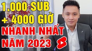 Cách Có 1000 Người Đăng Ký Và 4000 Giờ Xem YOUTUBE Đủ Điều Kiện BẬT KIẾM TIỀN 2023 | Hồ Mạnh Thắng