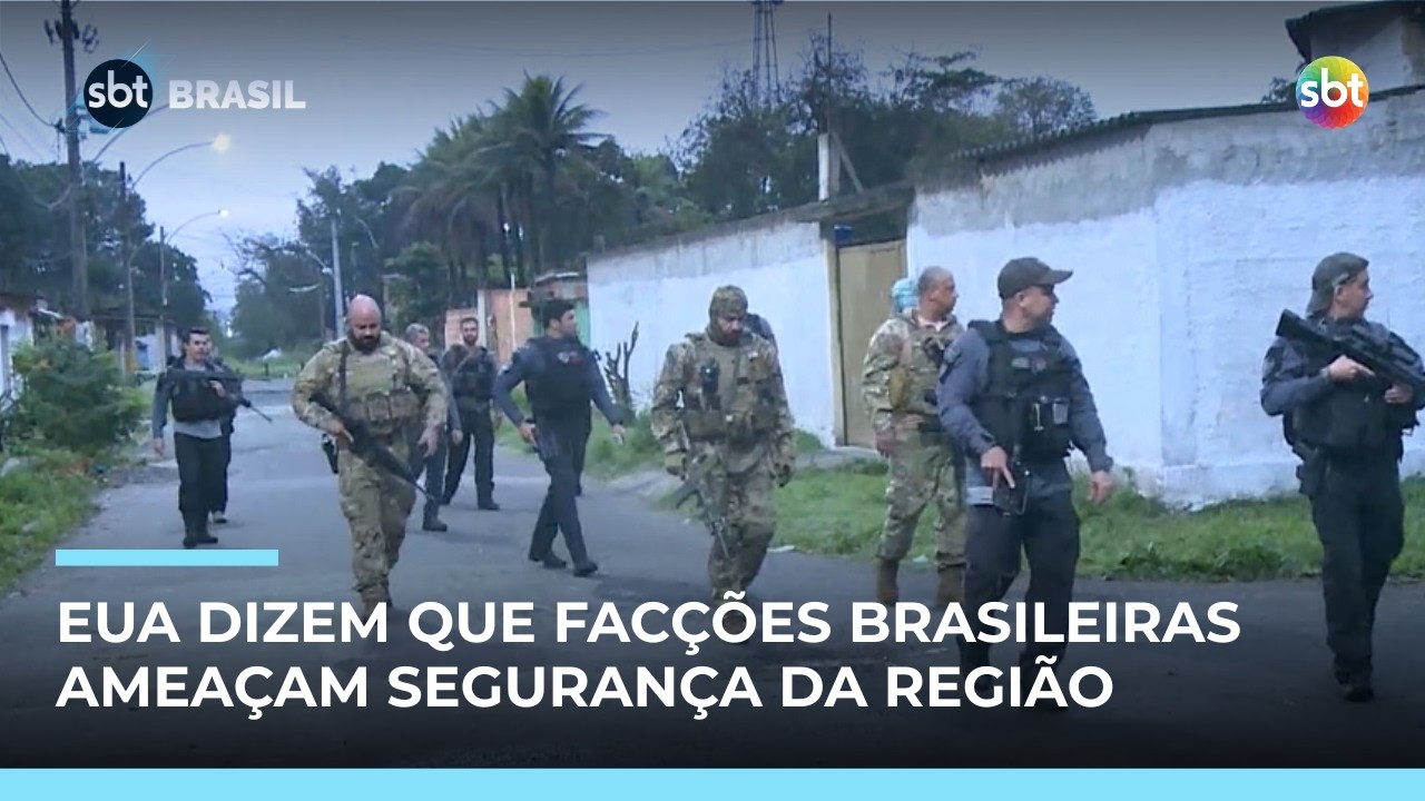 EUA dizem que facções brasileiras são ameaça regional e podem mudar classificação | #SBTBrasil