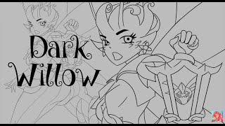 Dark willow lineart