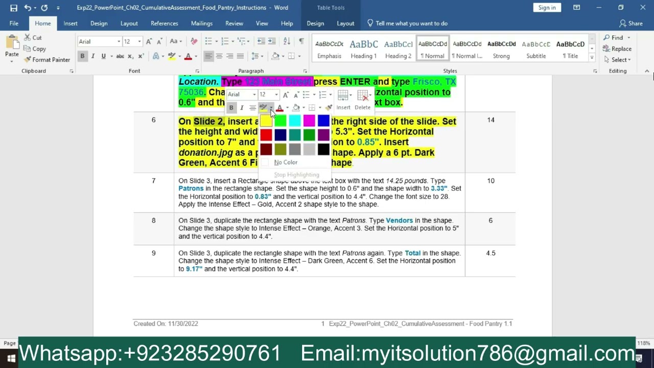 Exp22 PowerPoint Ch02 CumulativeAssessment Food Pantry
