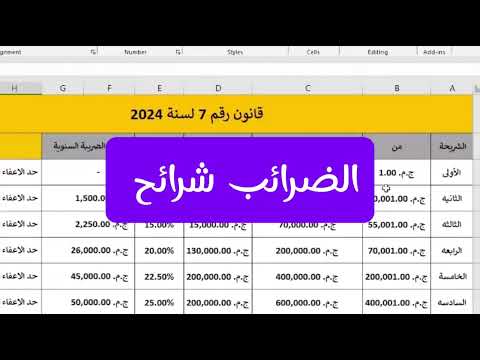 ضريبة الدخل علي المرتبات بعد تعديل القانون رقم 7 2024