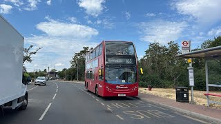 FULL ROUTE VISUAL London Bus Route 165 Rainham Abbey Wood Ln - Romford The Brewery 19721 LX11AZD