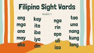 Lesson 1 / Filipino Sight Words / Practice Reading / Mga Karaniwang Salita screenshot 4