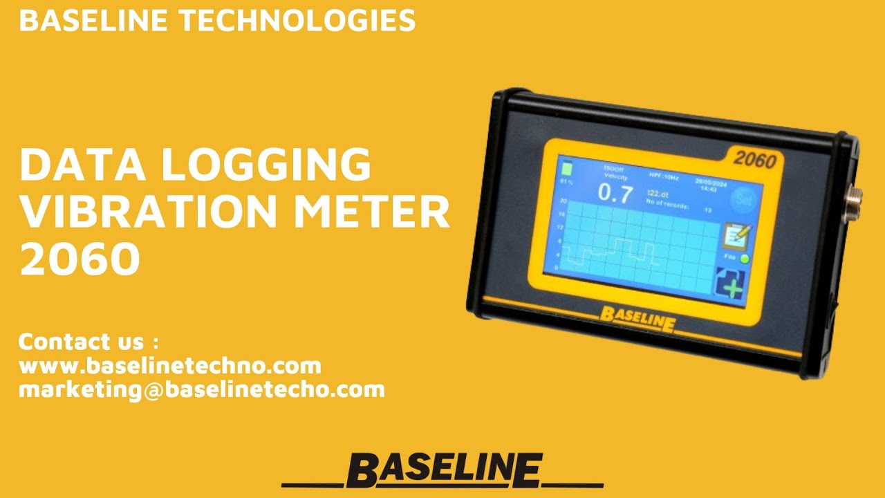BASELINE TECHNOLOGIES DATALOGGING VIBRATION METER 2060 YouTube