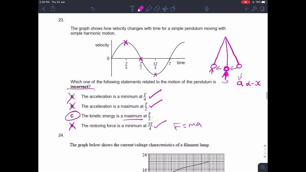 IB Physics - 40 multiple choice question paper with working - Version 1 ...