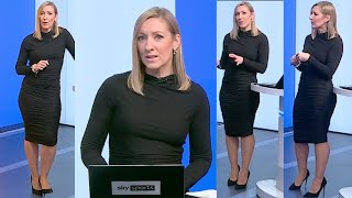 Vicky Gomersall Great Figure In Tight Black Dressheels - Sky Sports News 1222024