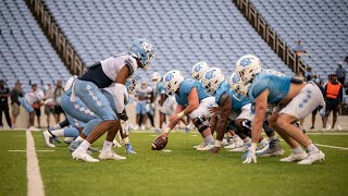 ALL ACCESS: Offensive Line Drills | UNC Football Open Practice