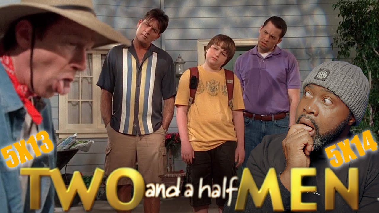 Реакция на «Два с половиной человека» 5X13 и 5X14! Первый просмотр
