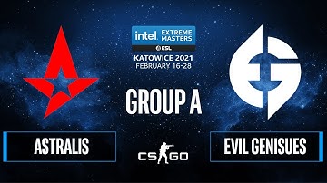CS:GO - Astralis vs. Evil Geniuses [Train] Map 1 - IEM Katowice 2021 - Group A