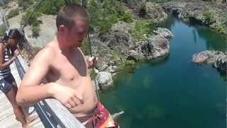Illinois River Swinging Bridge