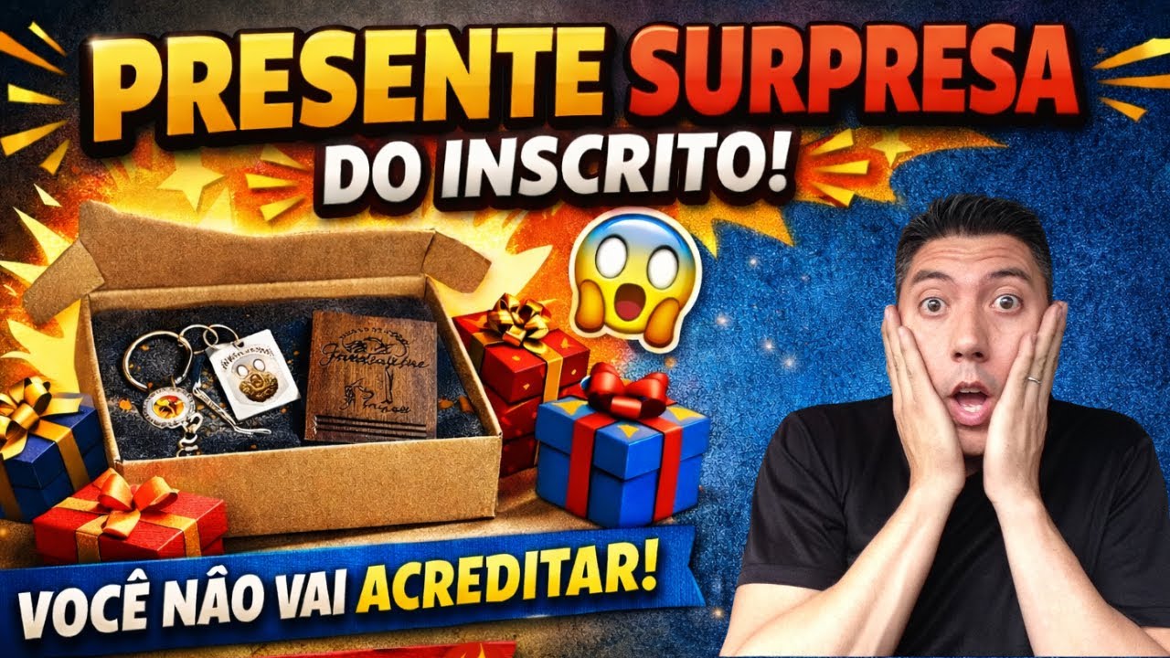 Olha o que um INSCRITO me mandou do nada… eu não esperava isso 😱