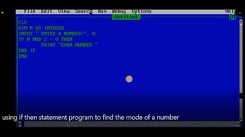 Using "IF THEN ELSE STATEMENT" Program to find the GRADE of a number.