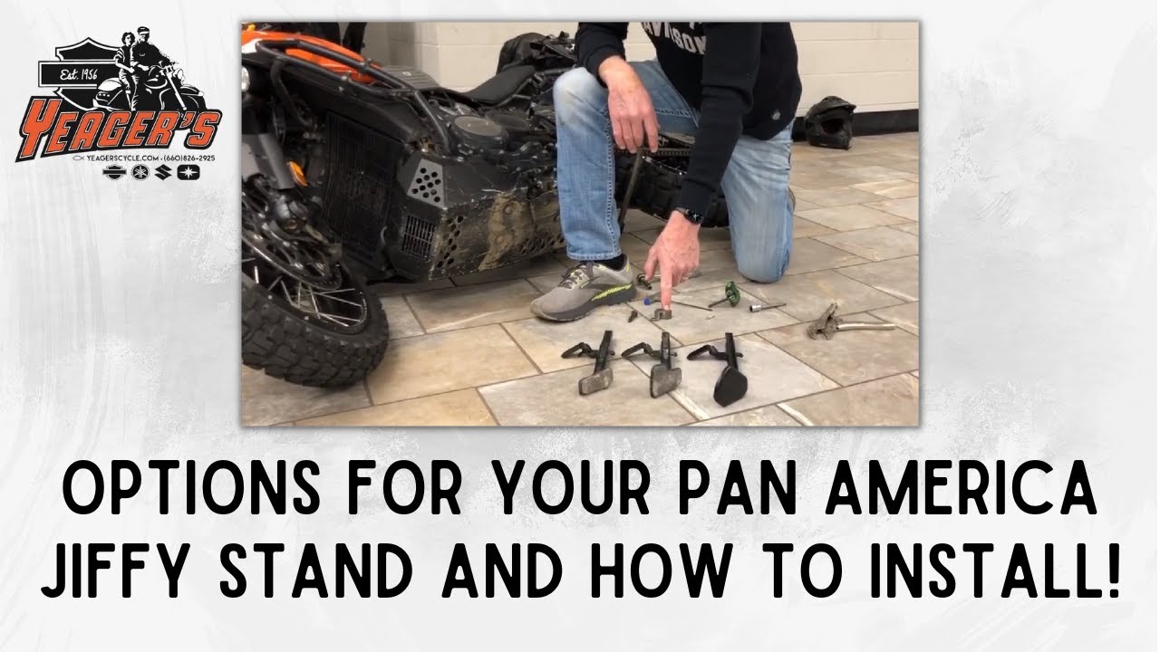 Different Jiffy Stand Options for Pan America with Install Instructions