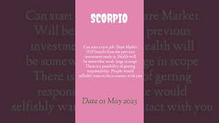 TODAY HOROSCOPE SCORPIO || TODAY HOROSCOPE SCORPIO 01 MAY 2023