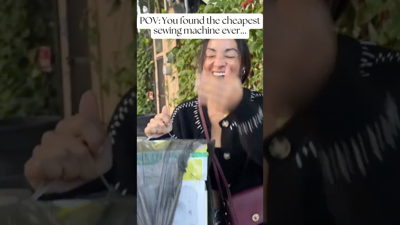 I wasn’t expecting this Amazon Sewing Machine to actually work Like This! (I was wrong!) 😱  #shorts