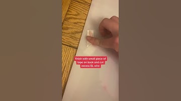 How to Make a DIY Neon Sign Under $25 - Easy EL Wire Tutorial #shorts