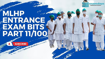 MLHP Entrance Exam Part 11/100 | Important Bits | MCQ Quiz Questions Answers | Examdays TSAP