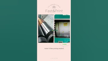 Fast & Print｜4 color ci flexo printing machine｜central drum