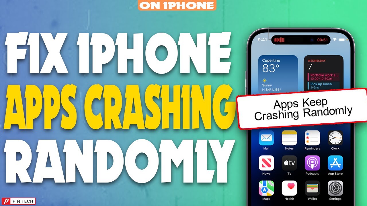 how to fix iPhone apps crashing randomly 2023 | PIN TECH | - YouTube