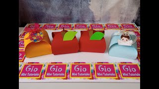 como hacer una cajita en forma de manzana Dia del Maestro #diadelmaestro #diy #cajaspararegalo