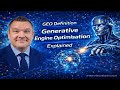 Generative Engine Optimisation Definition Explained