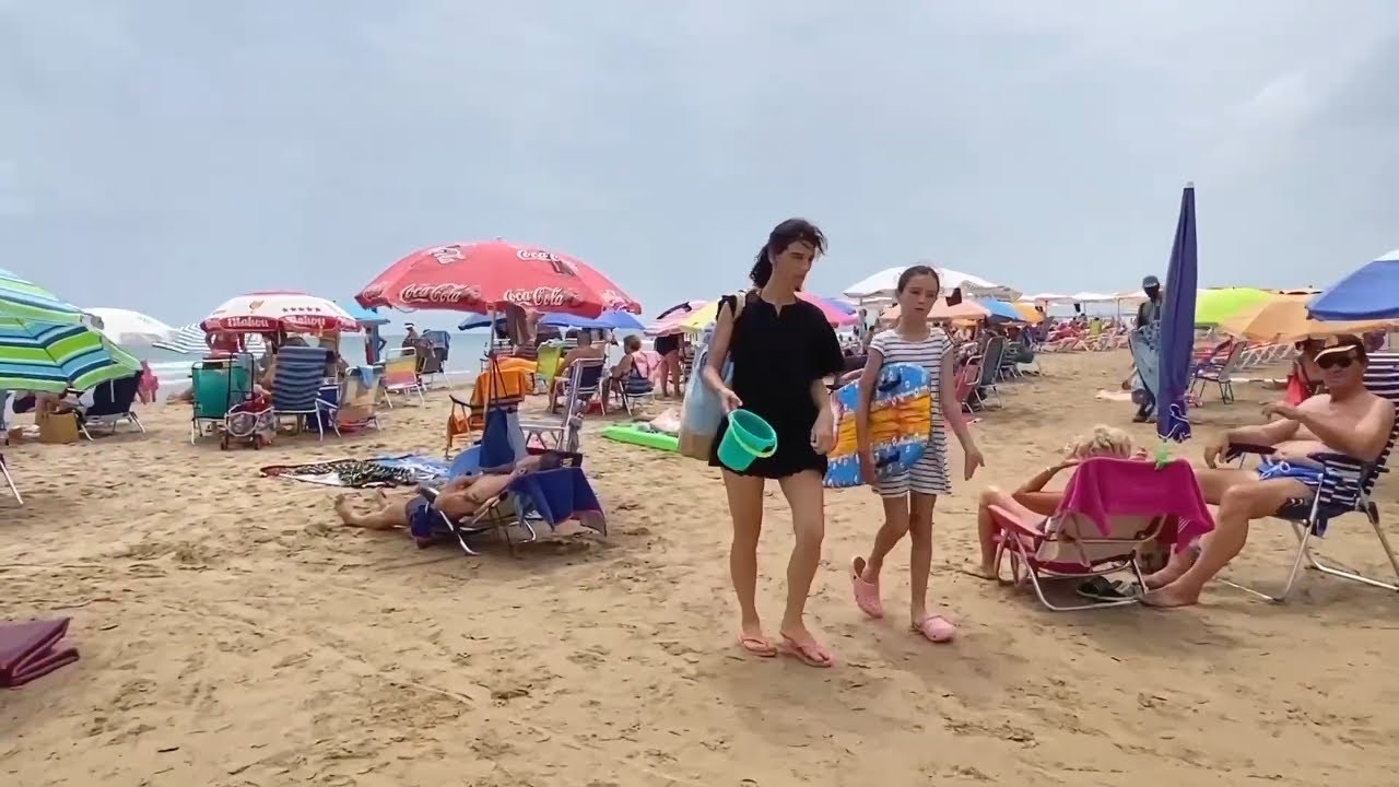 Barcelona Barceloneta Beach Spain hot Summer
