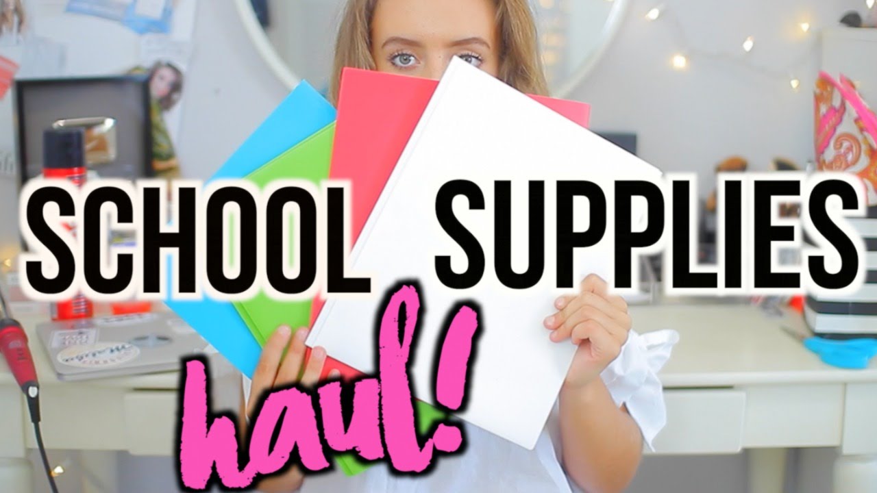 Back To School Supplies Haul 2016! | Breezylynn08