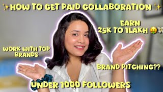 How to get PAID Collaboration  on Instagram with brands in 2025|| Arpita Sen #trending Profile