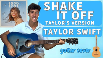 Taylor Swift - Shake It Off (TV) (EASY guitar cover with tabs|chords on screen) 🎸🎶💙
