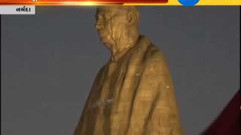 Lighting tower decorated around statue of unity at Narmada | Zee24Kalak