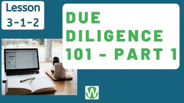 Due Diligence 101 for Startup Investors (Part 1) - Overview - CrowdWise Academy (312)