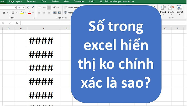 Mở file excel bị lỗi định dạng số