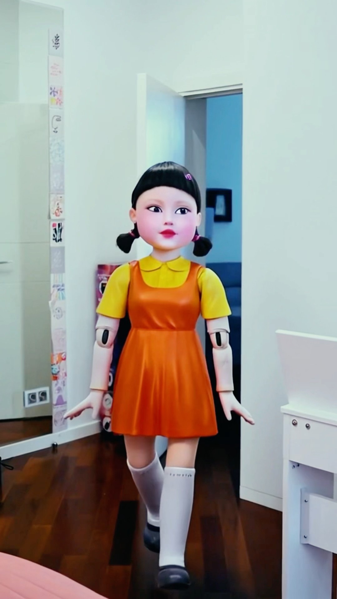 She Burst into the House….