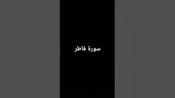 سورة فاطر بصوت محمد أيوب