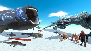 Aquatics and Reptiles Revolt - Boop VS Blue Dragon | Animal Revolt Battle Simulator