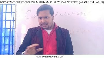 Madhyamik Physical Science Suggestion By Ramadan Tutorial