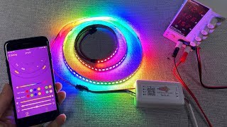 How to use SP107E to connect DC12V Individual Addressable WS2815 LED strips