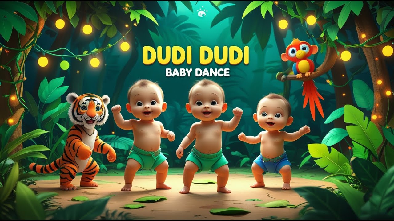 Dudi Dudi Baby Dance V3🌴🐯 Милые малыши из джунглей | Детская песня Dodi Dodi Dam Dam | Супер весё...