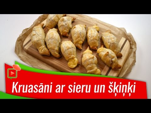 Video: Smalkmaizītes Ar Sieru Un šķiņķi