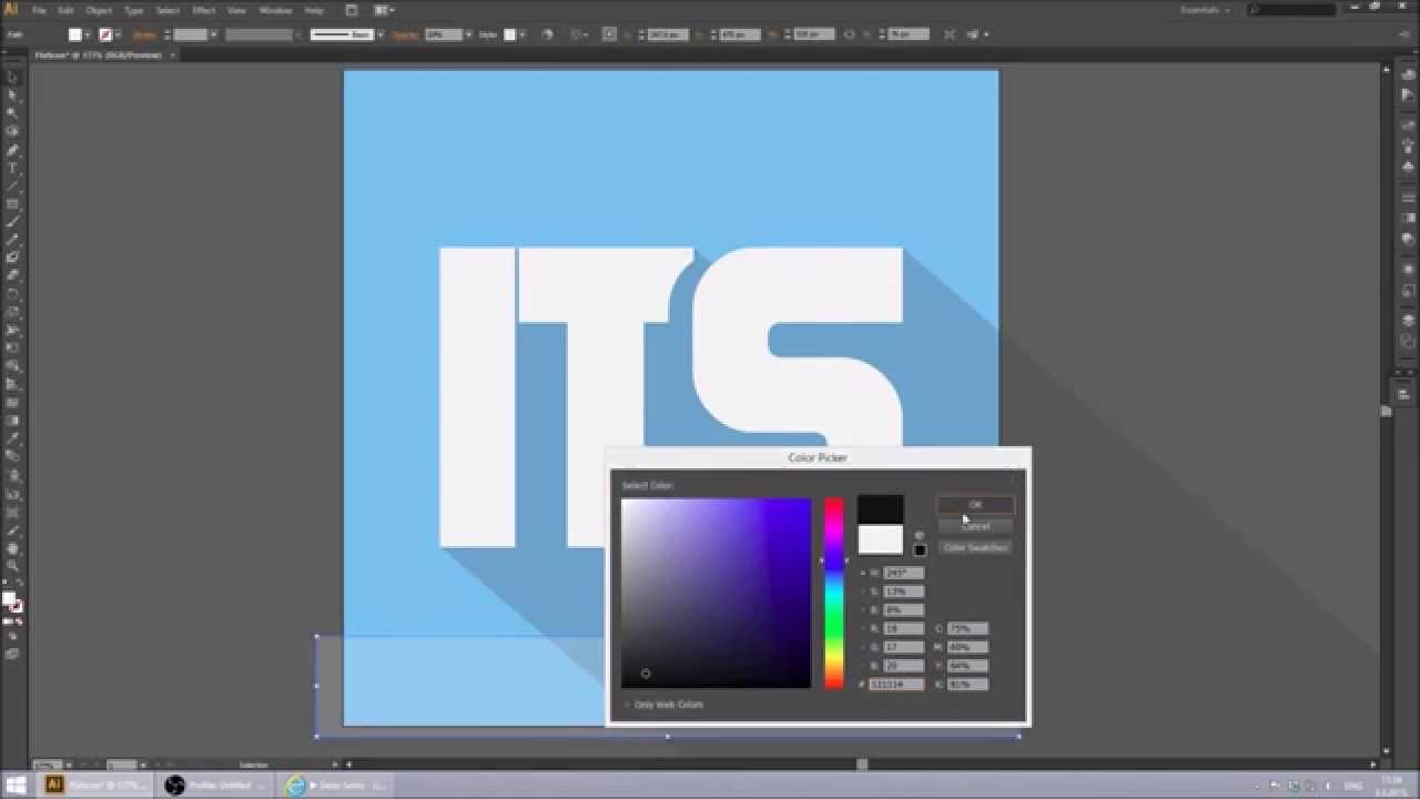 Flat icon design in Adobe Illustrator - YouTube