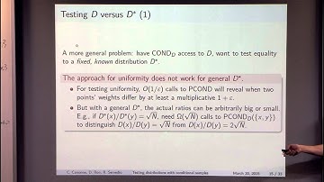 Testing Probability Distributions using Conditional Samples