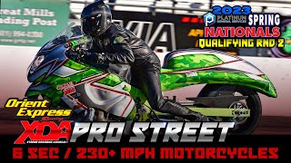 6 Second | 230 Mph | 650 Horsepower Motorcycle Drag Racing - Pro Street Racing: Qualifying Round 2