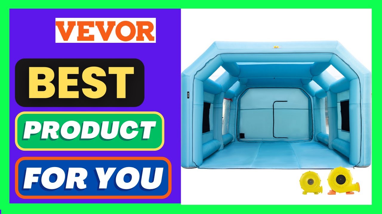 VEVOR Portable Inflatable Paint Booth, 23x13x8ft