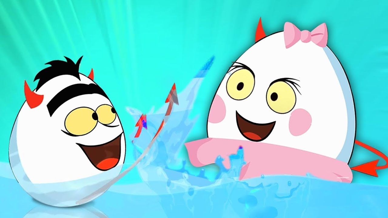 Water Fun - Devil Eggs Cartoon and Animated Videos for Kids - YouTube
