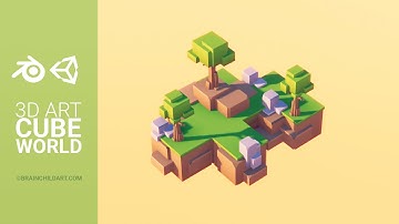 [Blender & Unity] Playful, Simple & Clean 3D Game Art ( Lowpoly 3D Environment ) Game Ready (PART 1)
