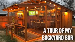 A tour of my backyard bar